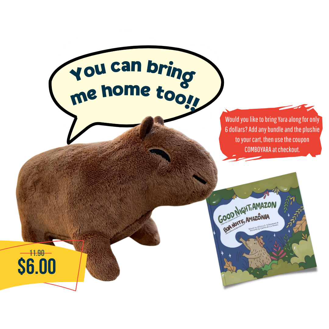 Plushie Yara the Capybara | Pelúcia Yara Capivara