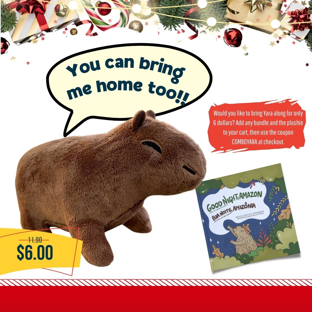 Plushie Yara the Capybara | Pelúcia Yara Capivara
